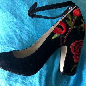 Billy Ella embroidered heels